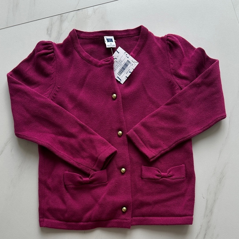 Janie and Jack Burgundy Kids Matching Set - Picture 5 of 5